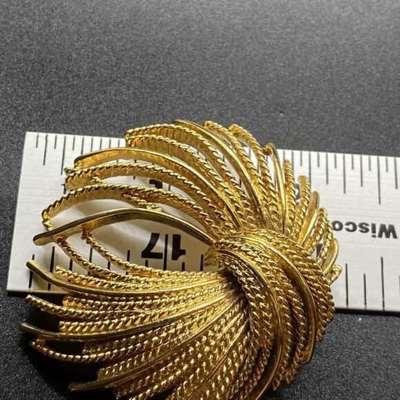 Vintage Monet Mirador Burst Tassel Rope Brooch Fireworks - Picture 7 of 7